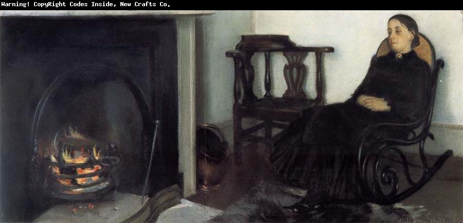 William Stott of Oldham By the Fireside